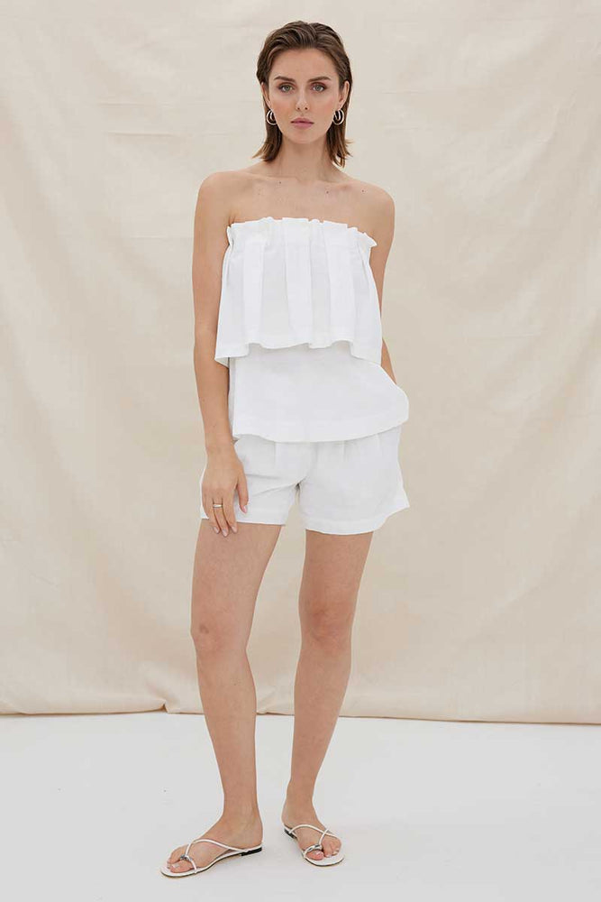 
                      
                        ALLEGRA BODICE TOP - WHITE
                      
                    