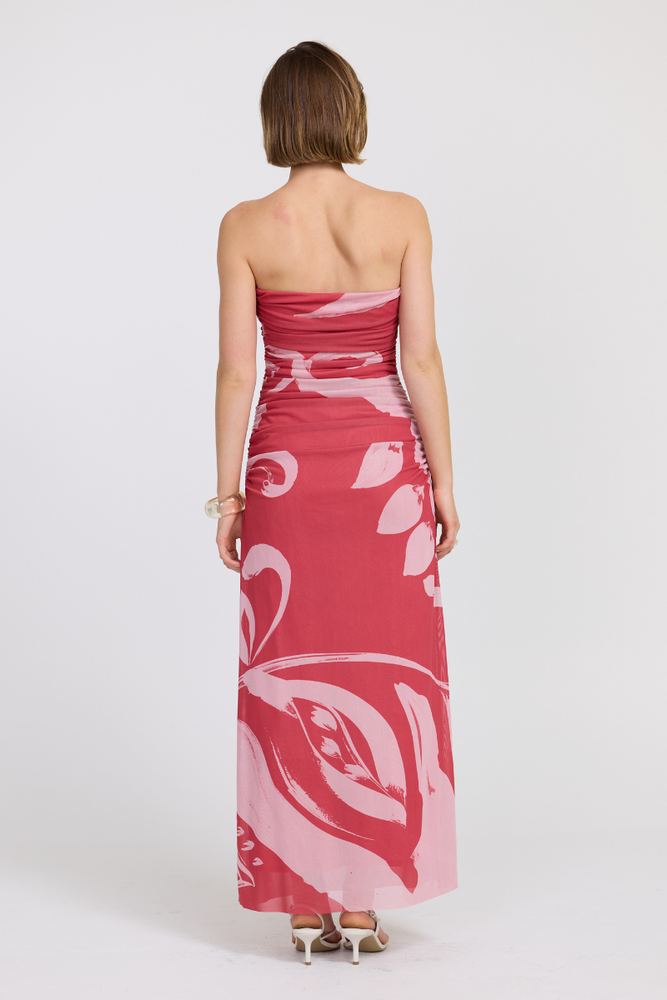 
                      
                        FLORA STRAPLESS DRESS - HIBISCUS
                      
                    