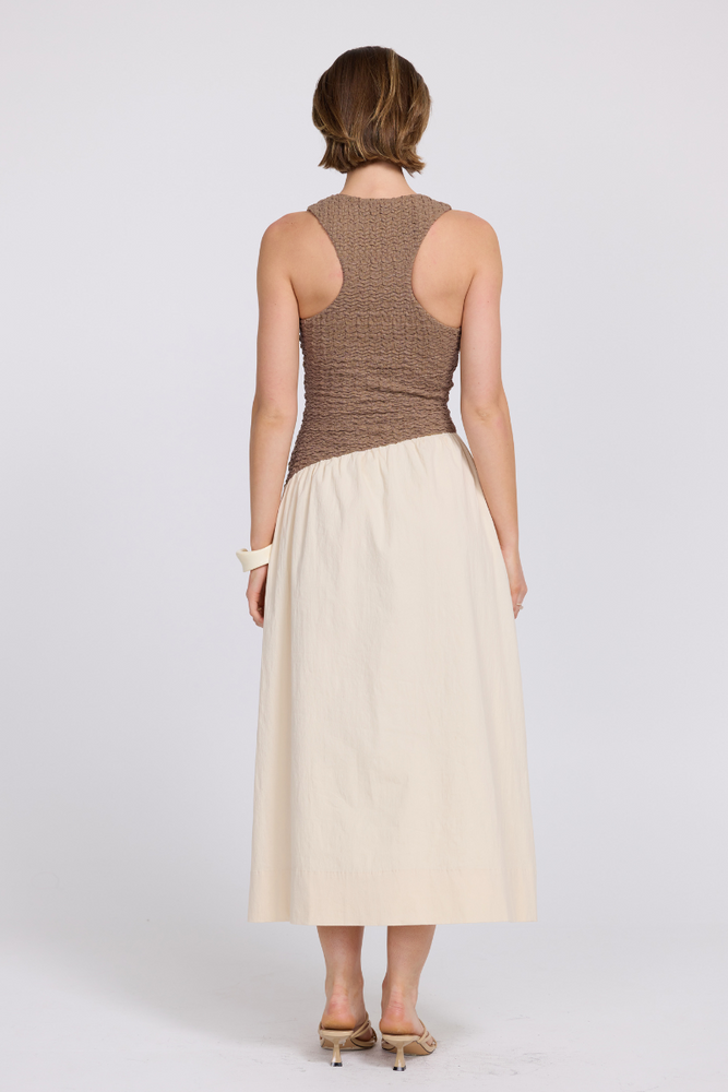 
                      
                        HAVEN DRESS - TAUPE/CREAM
                      
                    