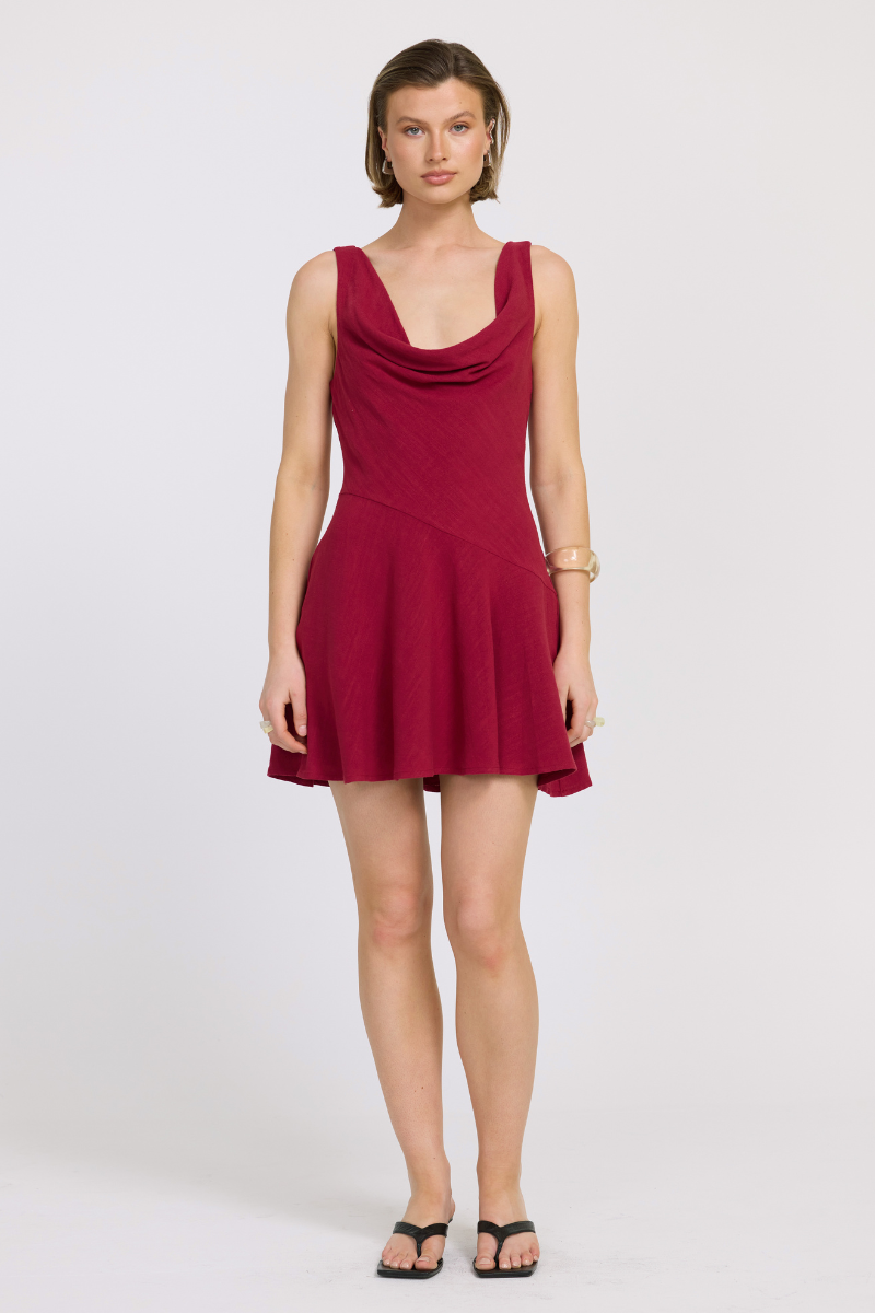 BELLA MINI DRESS - SANGRIA