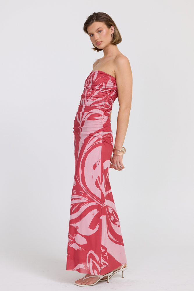 
                      
                        FLORA STRAPLESS DRESS - HIBISCUS
                      
                    