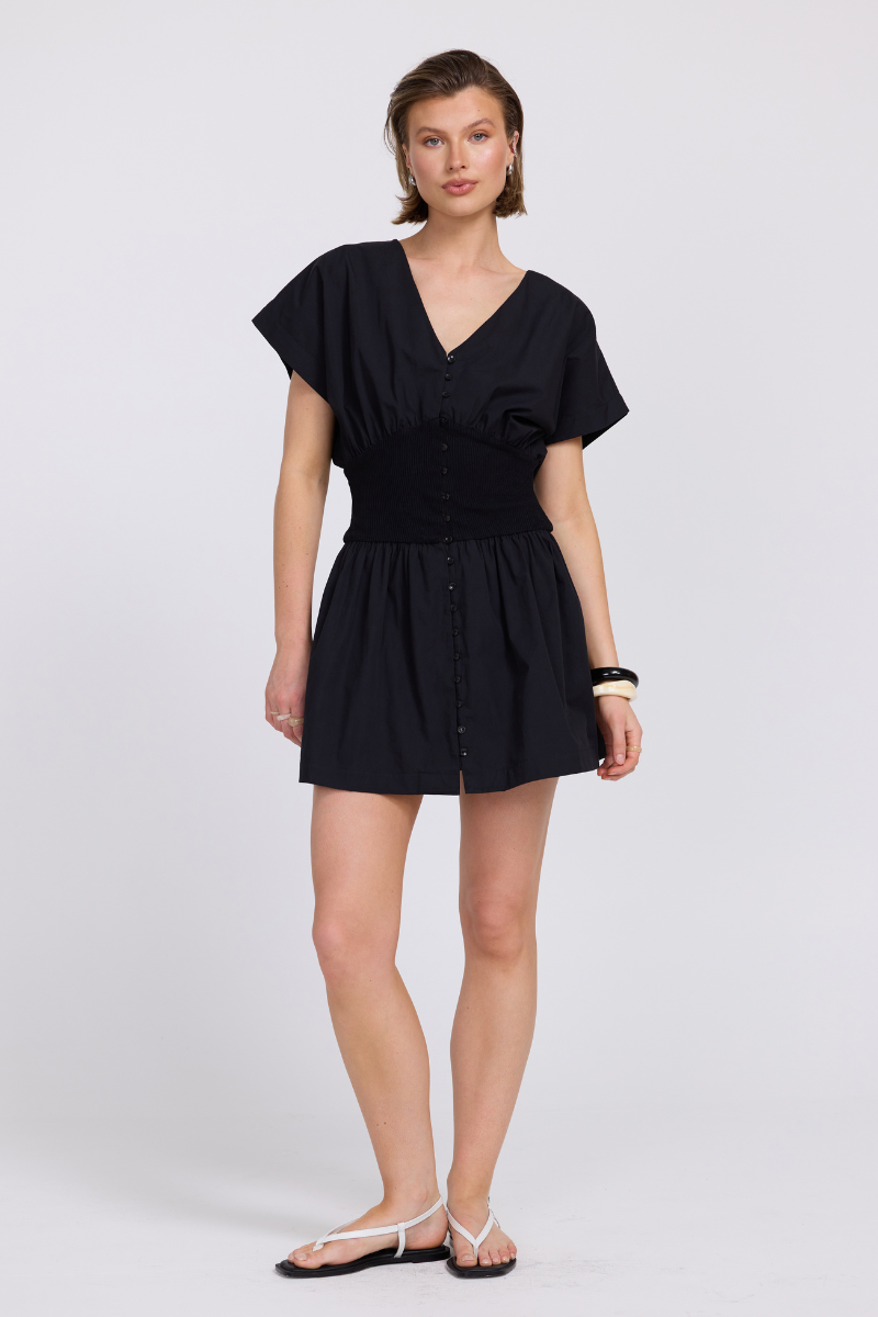 VERSED MINI DRESS - BLACK