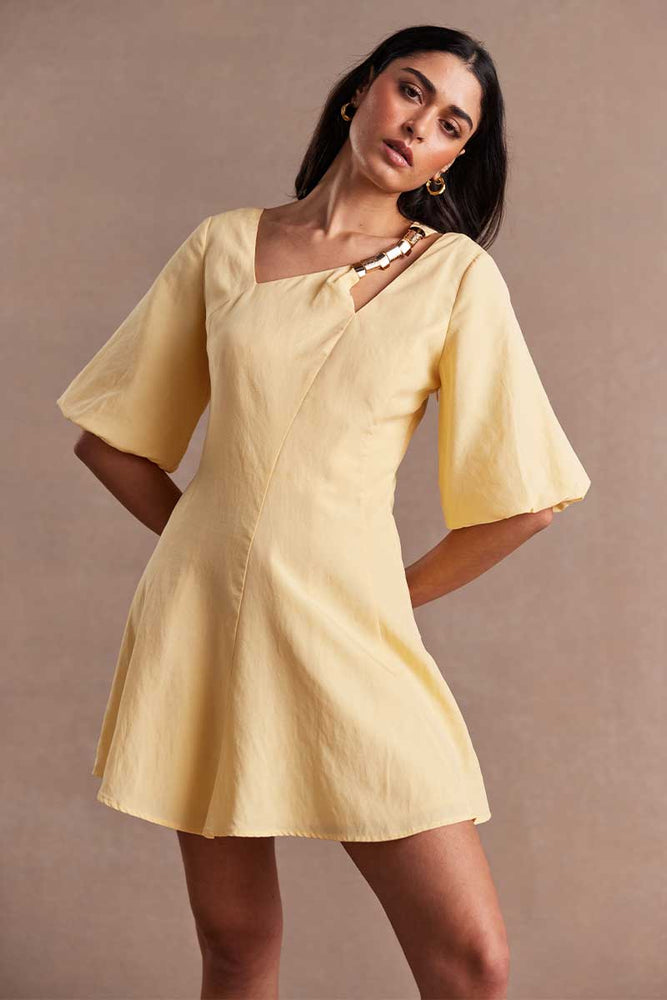 
                      
                        ADORNMENT MINI DRESS - BUTTER
                      
                    