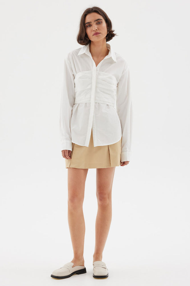 
                      
                        AFRESH CORSET SHIRT - WHITE
                      
                    