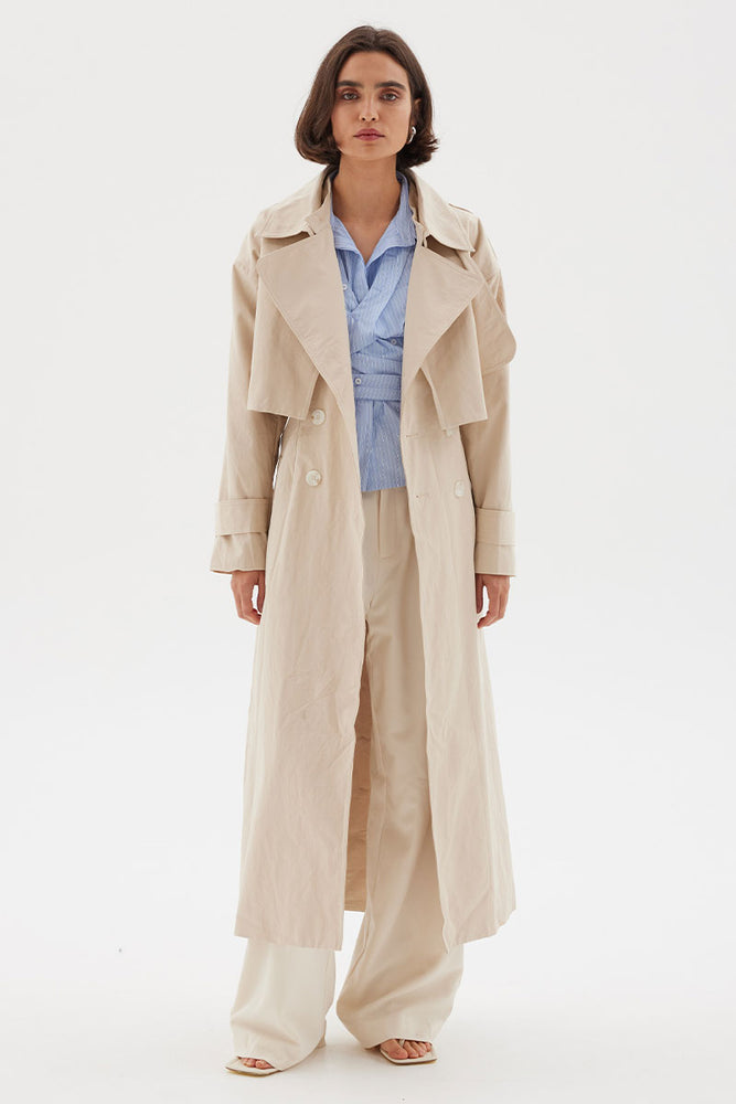 DIVISION MULTI WEAR TRENCH COAT - BEIGE