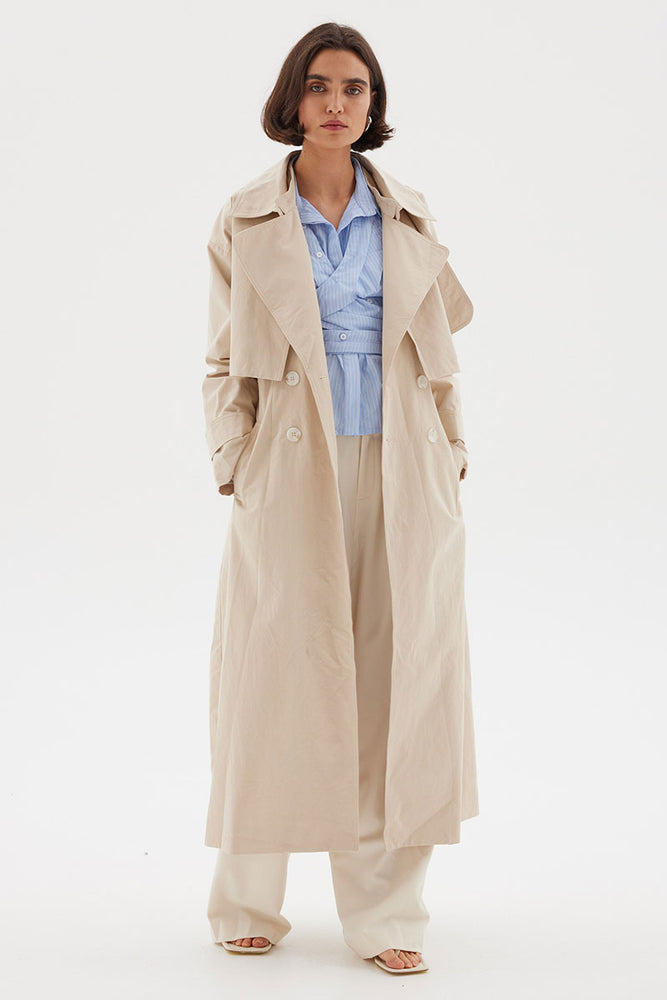 DIVISION MULTI WEAR TRENCH COAT - BEIGE