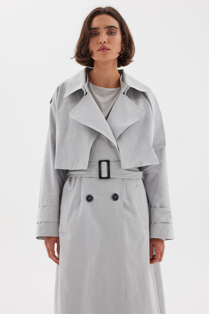 DIVISION MULTI WEAR TRENCH COAT - DOVE