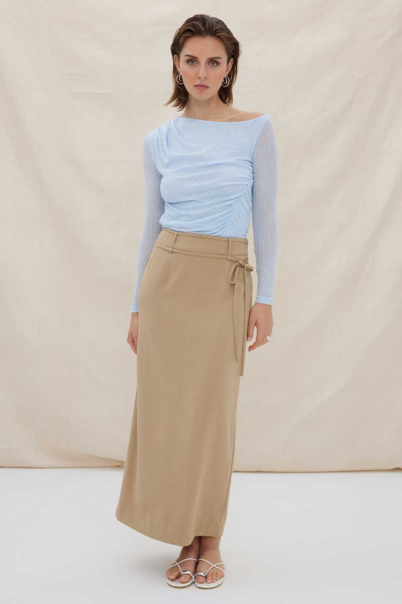 VOLITION MAXI SKIRT - PECAN