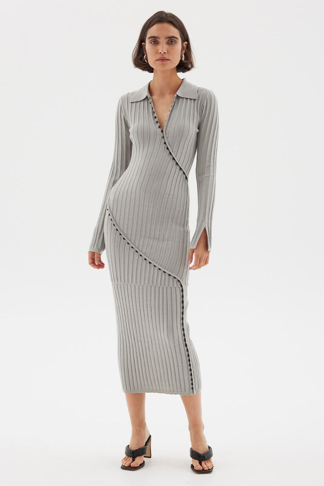 
                      
                        FACET KNIT MAXI DRESS - DOVE
                      
                    