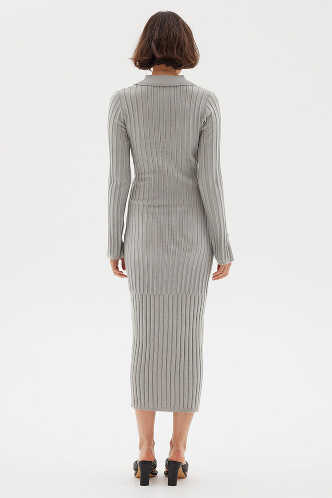 
                      
                        FACET KNIT MAXI DRESS - DOVE
                      
                    