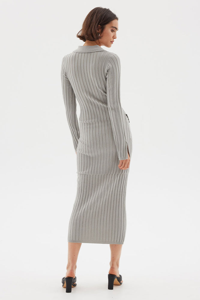 
                      
                        FACET KNIT MAXI DRESS - DOVE
                      
                    