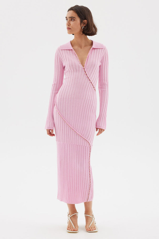 
                      
                        FACET KNIT MAXI DRESS - MUSK
                      
                    