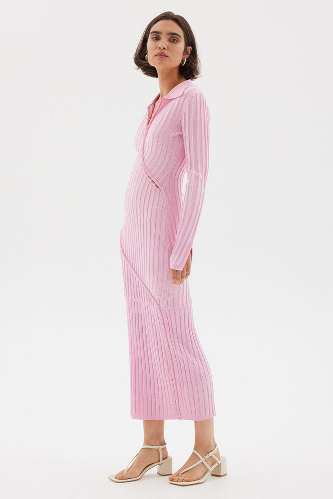 
                      
                        FACET KNIT MAXI DRESS - MUSK
                      
                    