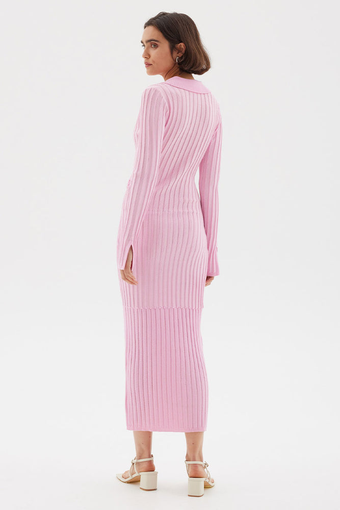 
                      
                        FACET KNIT MAXI DRESS - MUSK
                      
                    