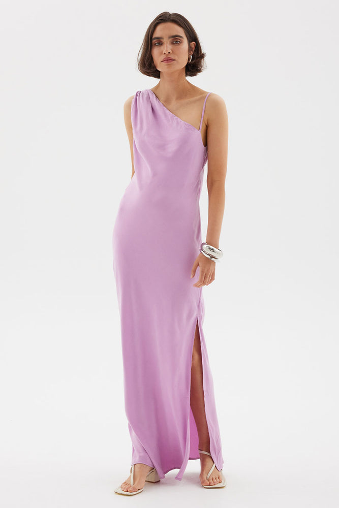 
                      
                        ISLA ASYMMETRIC SLIP DRESS - MUSK
                      
                    