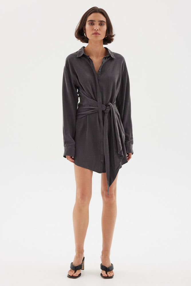 
                      
                        ISLA SHIRT DRESS - GRAPHITE
                      
                    