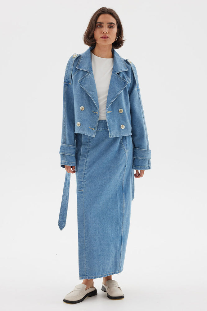 
                      
                        THEORY DENIM MAXI SKIRT - BLUE
                      
                    