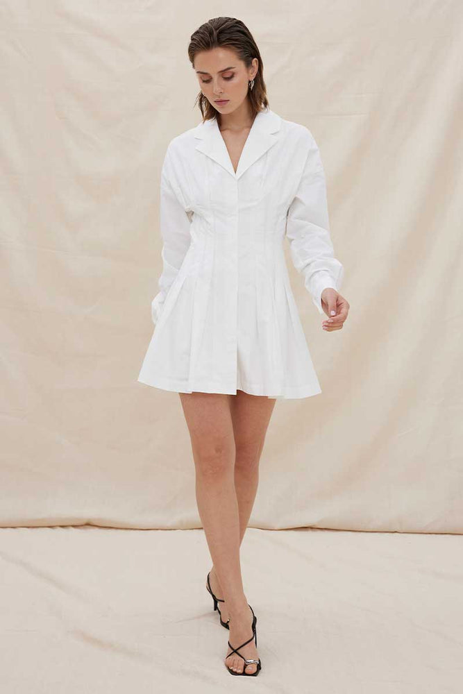 
                      
                        VERSE SHIRT DRESS - WHITE
                      
                    