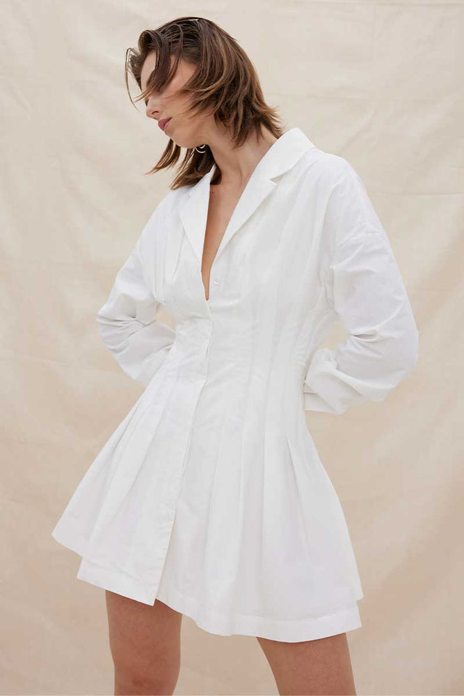 
                      
                        VERSE SHIRT DRESS - WHITE
                      
                    