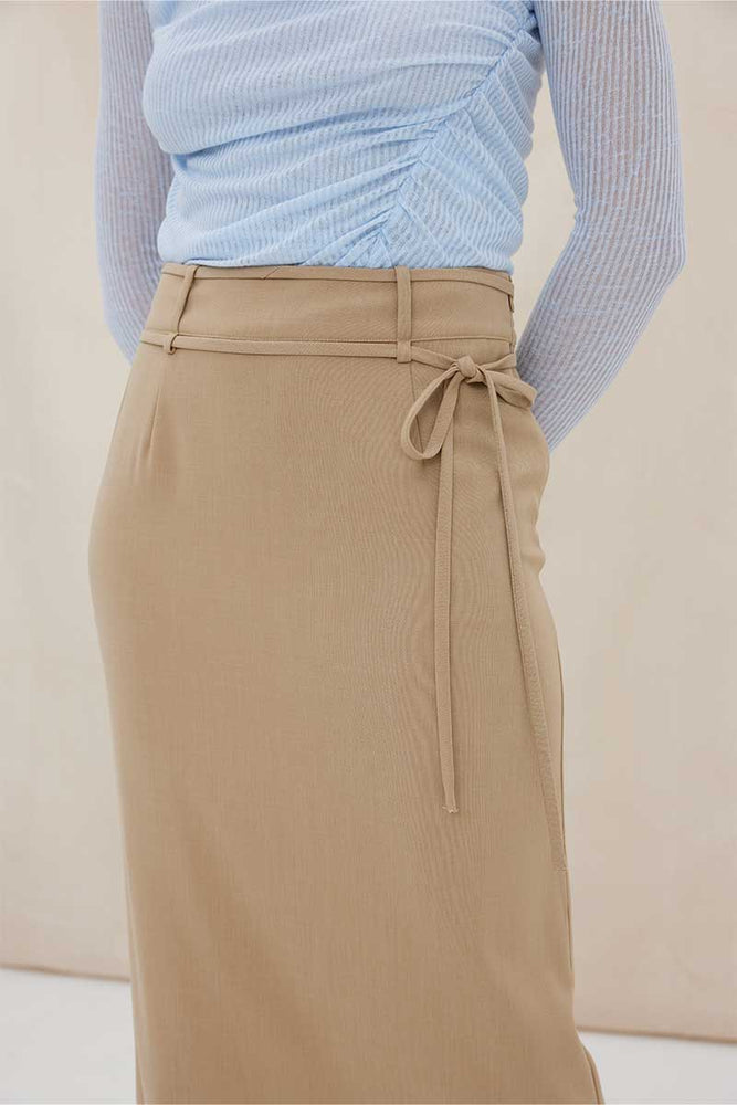 VOLITION MAXI SKIRT - PECAN